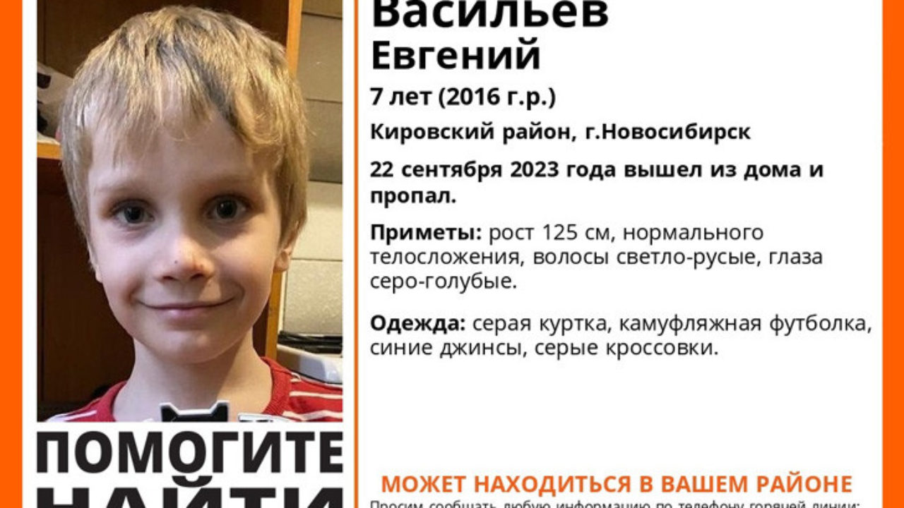 В Новосибирске 7-летний мальчик вышел из дома и исчез - SibMedia.ru